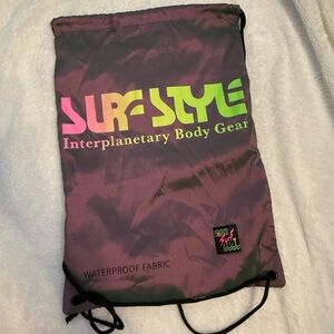 SurfStyle waterproof string bag Iridescent Interplanetary Body Gear Purple